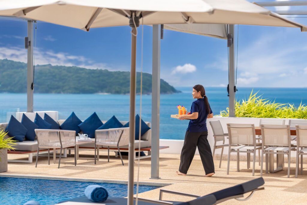 Swimming pool area at Villa Narissa, a luxury private villa in Kamala, Phuket
