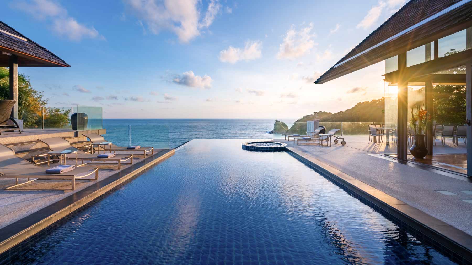 Pool at a Shibumi managed luxury villa in Kamala, Phuket